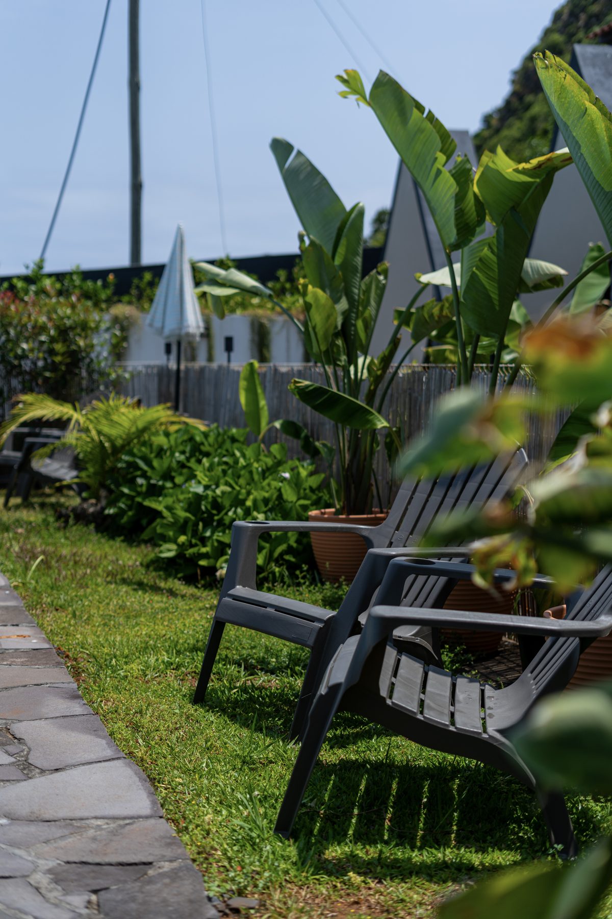 A garden with a pool in it, not a hotel with a garden.